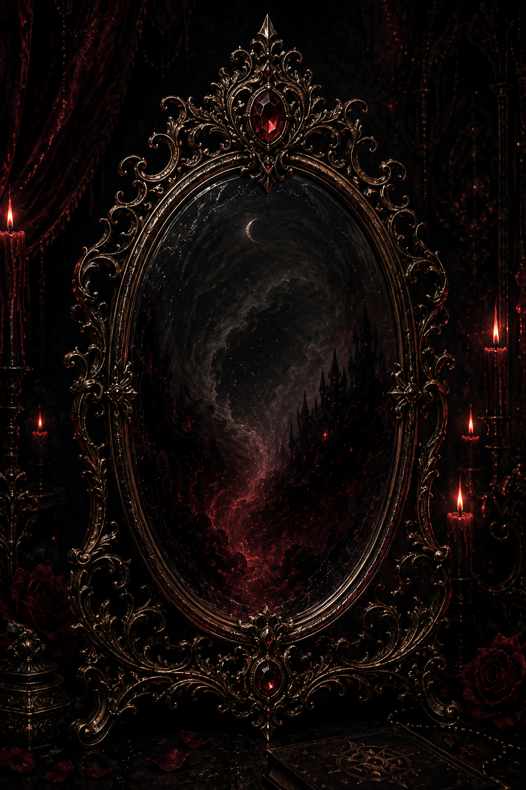 Mystical gothic mirror